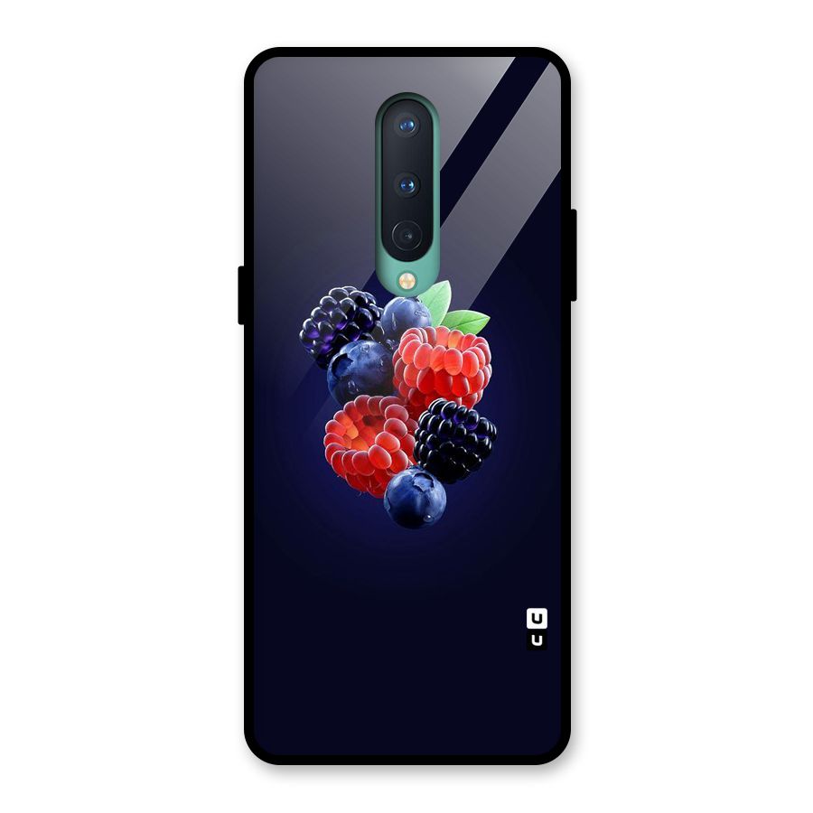 Berry Blast Glass Back Case for OnePlus 8