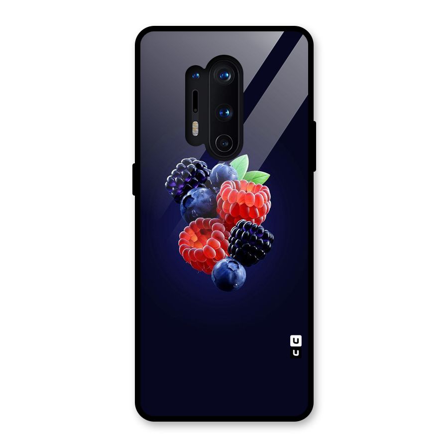 Berry Blast Glass Back Case for OnePlus 8 Pro