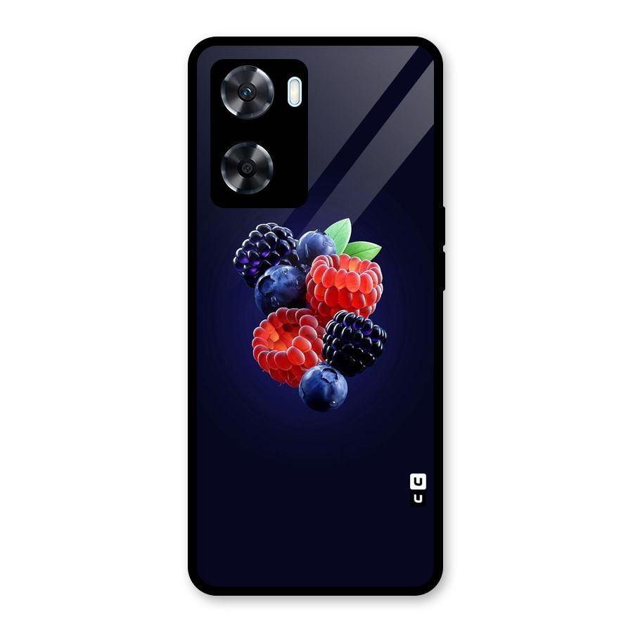 Berry Blast Glass Back Case for Oppo A77