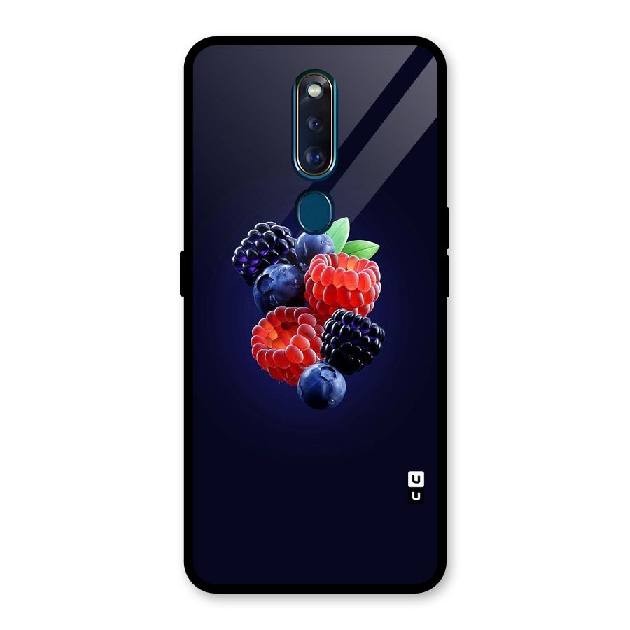 Berry Blast Glass Back Case for Oppo F11 Pro