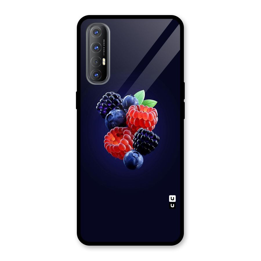 Berry Blast Glass Back Case for Oppo Reno3 Pro