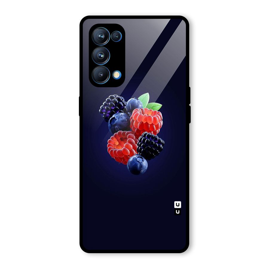Berry Blast Glass Back Case for Oppo Reno5 Pro 5G