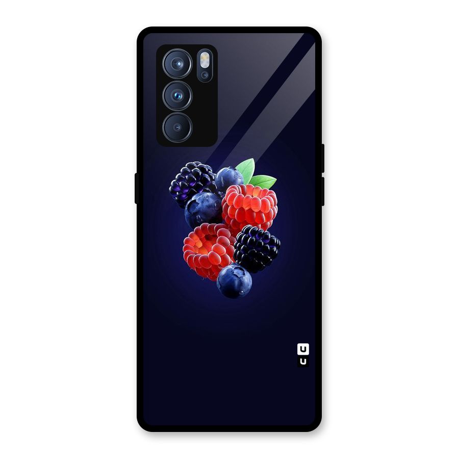 Berry Blast Glass Back Case for Oppo Reno6 Pro 5G
