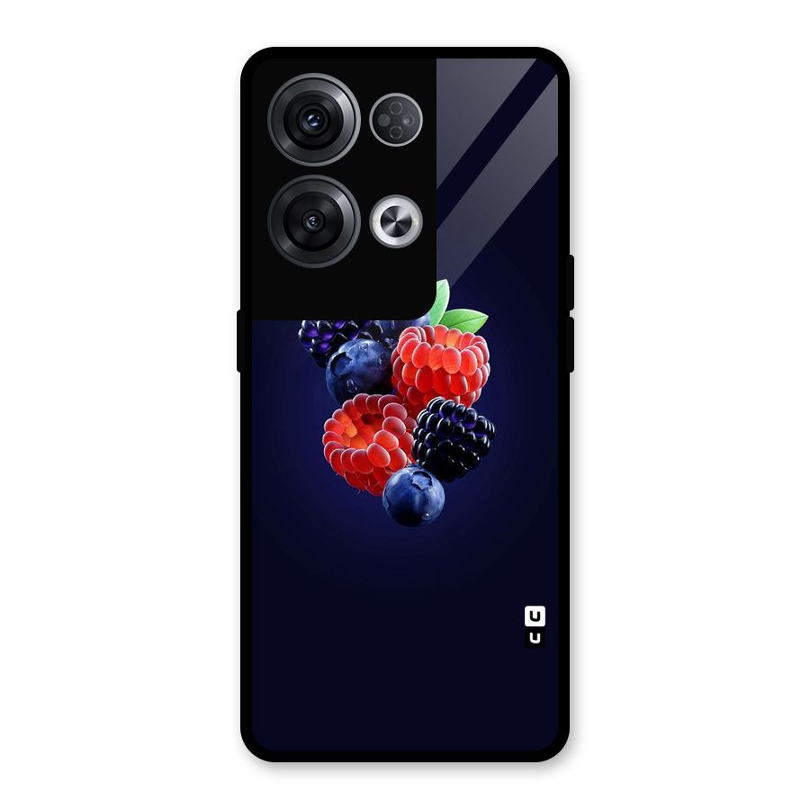 Berry Blast Glass Back Case for Oppo Reno8 Pro 5G
