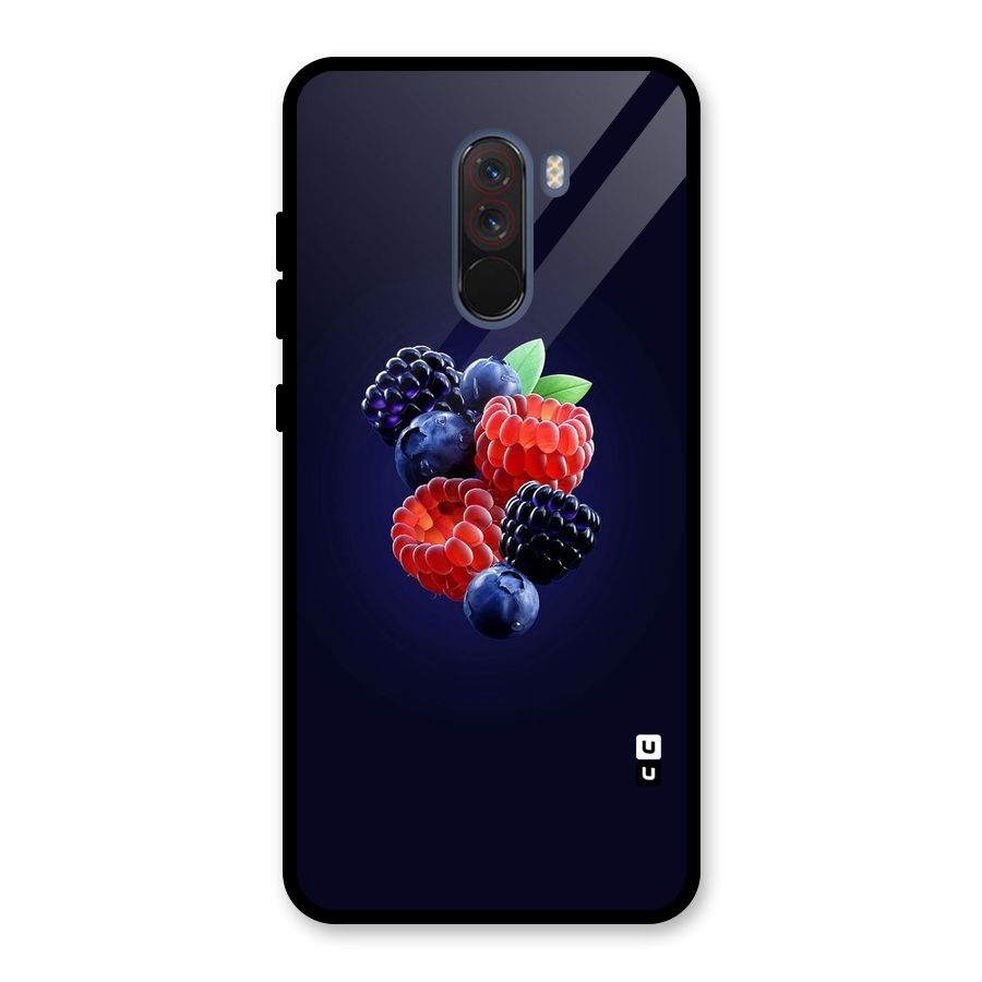 Berry Blast Glass Back Case for Poco F1