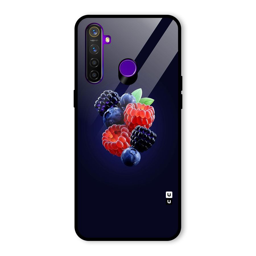 Berry Blast Glass Back Case for Realme 5 Pro