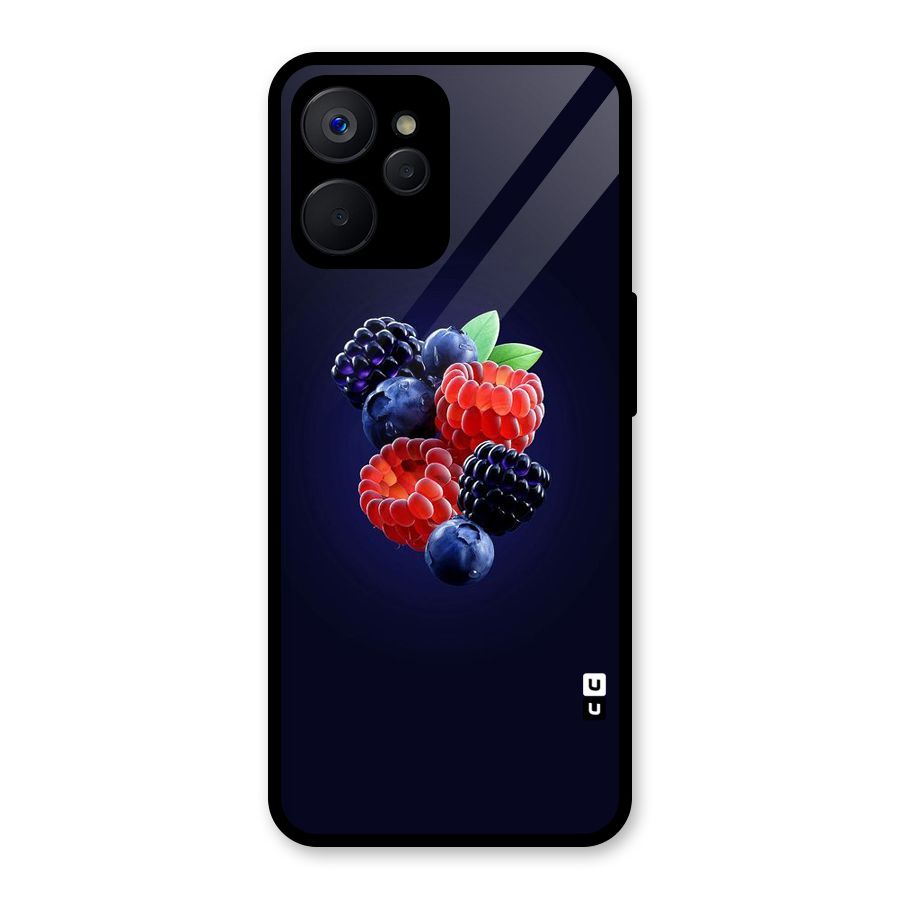 Berry Blast Glass Back Case for Realme 9i 5G