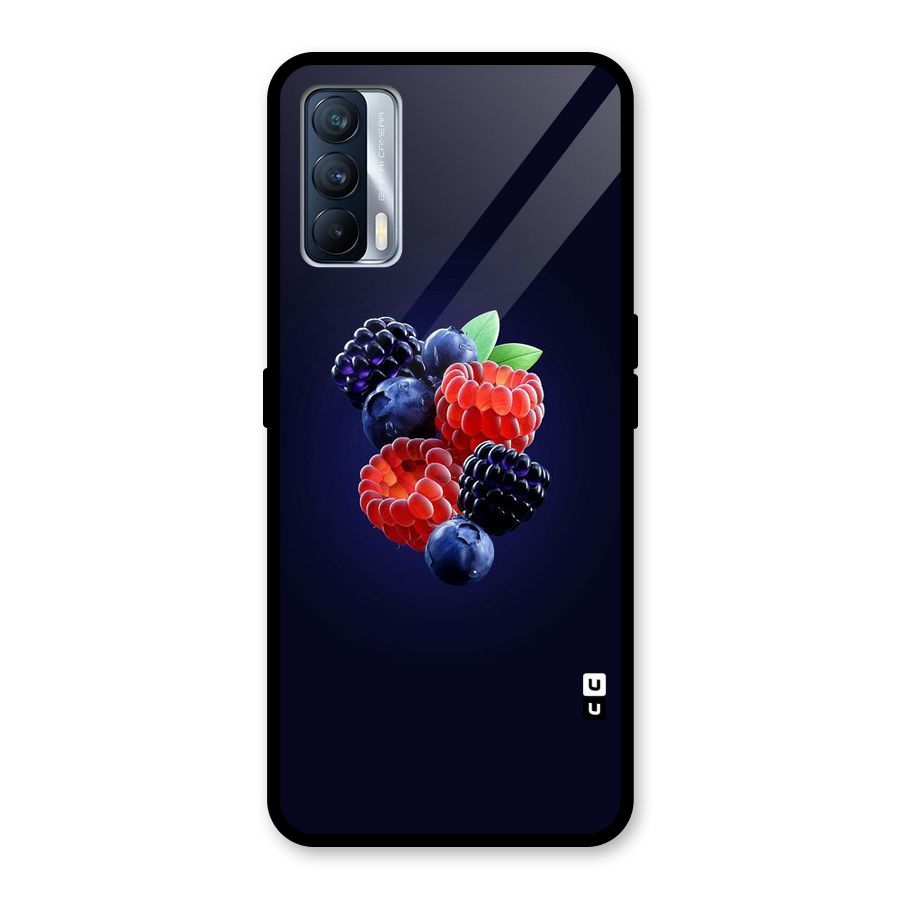 Berry Blast Glass Back Case for Realme X7