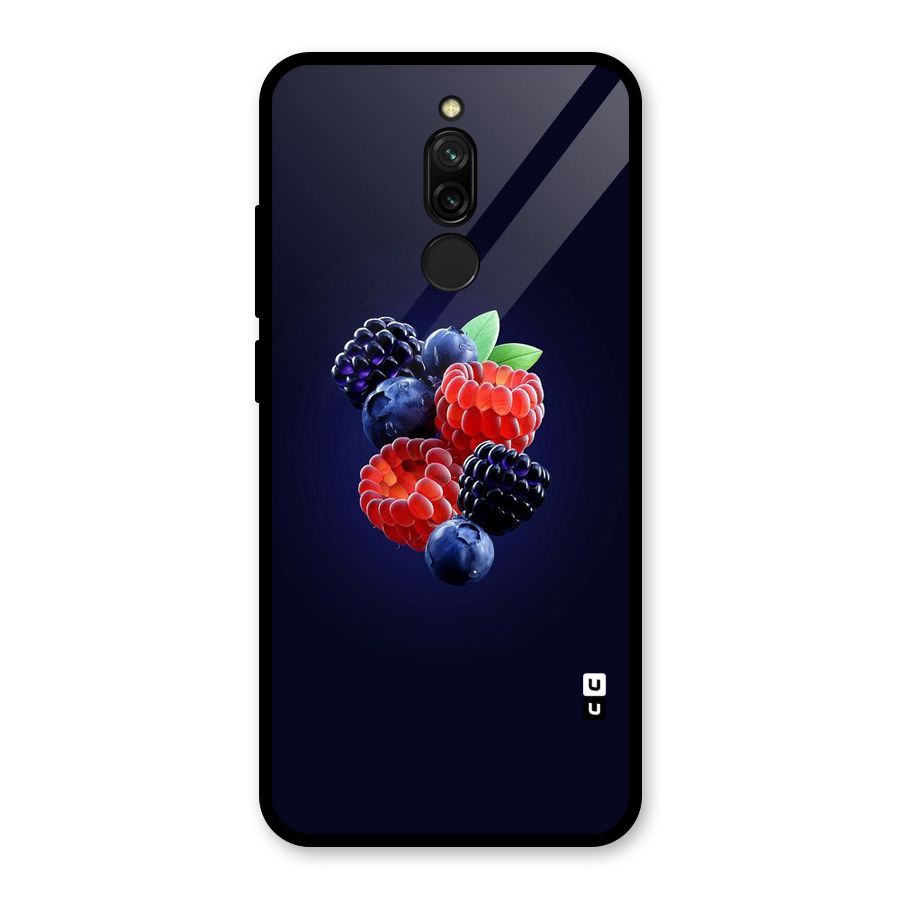 Berry Blast Glass Back Case for Redmi 8