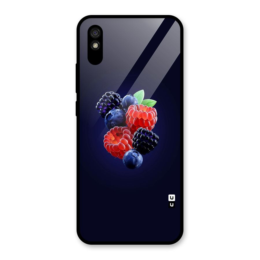 Berry Blast Glass Back Case for Redmi 9i