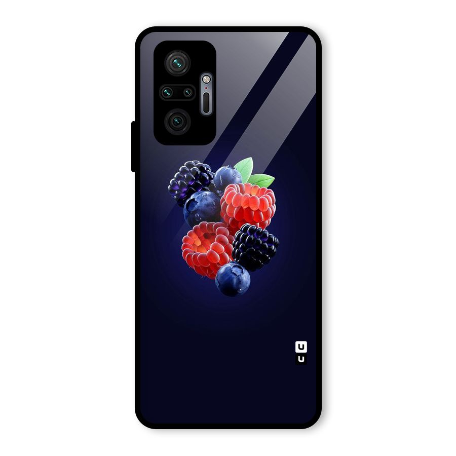 Berry Blast Glass Back Case for Redmi Note 10 Pro