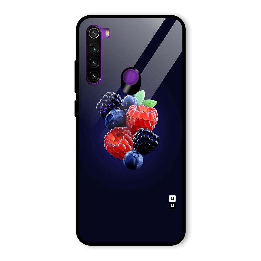 Berry Blast Glass Back Case for Redmi Note 8