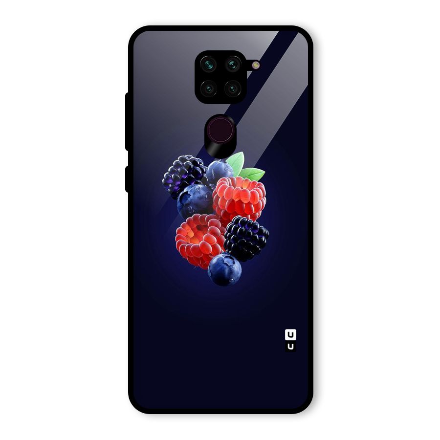 Berry Blast Glass Back Case for Redmi Note 9