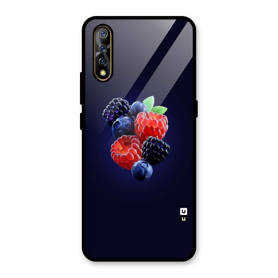 Berry Blast Glass Back Case for Vivo S1