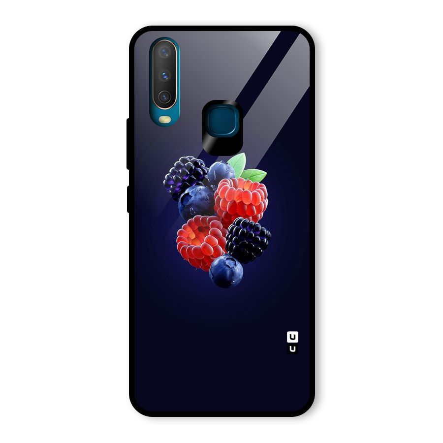 Berry Blast Glass Back Case for Vivo U10