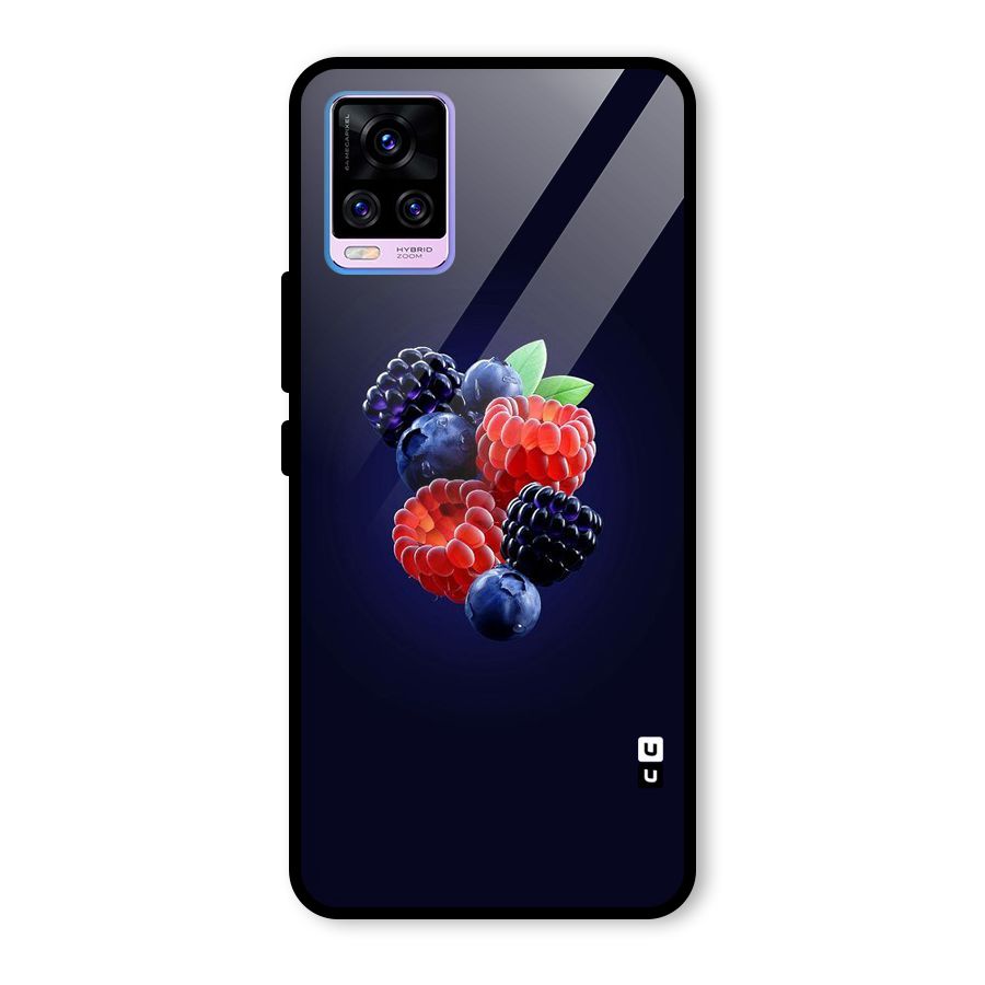 Berry Blast Glass Back Case for Vivo V20 Pro
