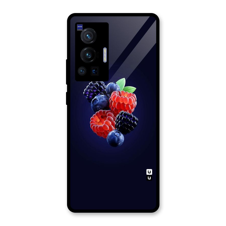 Berry Blast Glass Back Case for Vivo X70 Pro