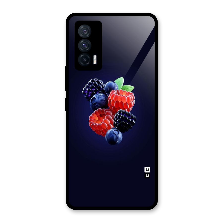 Berry Blast Glass Back Case for Vivo iQOO 7 5G