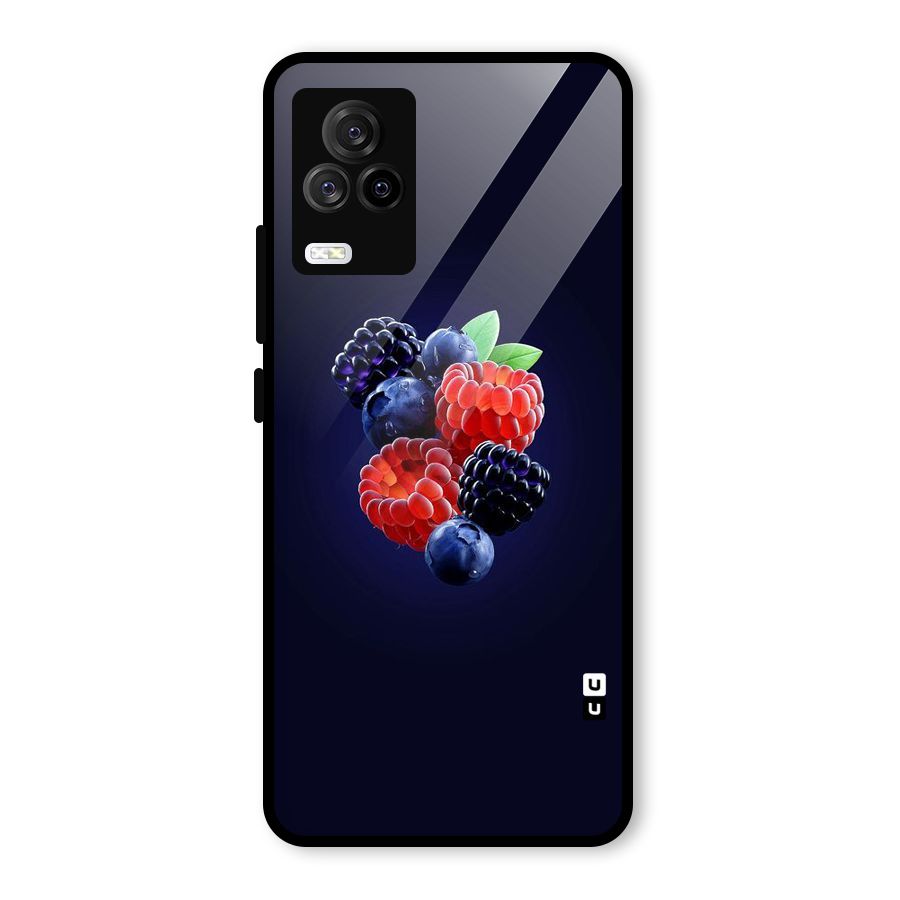 Berry Blast Glass Back Case for Vivo iQOO 7 Legend 5G