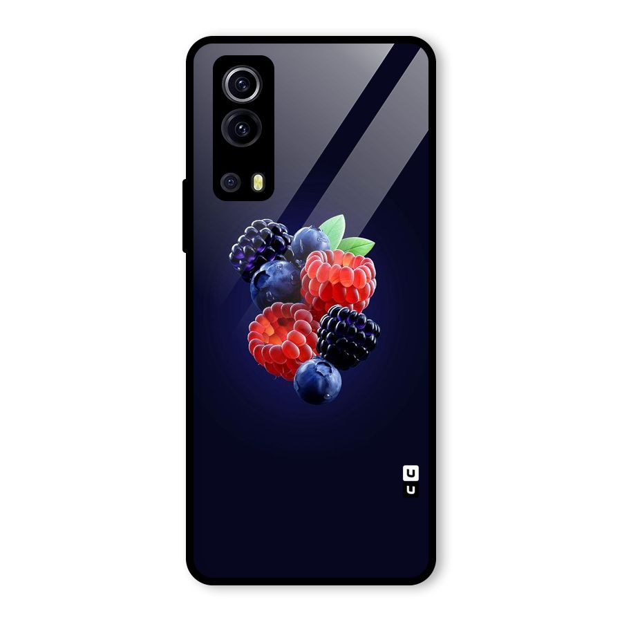 Berry Blast Glass Back Case for Vivo iQOO Z3