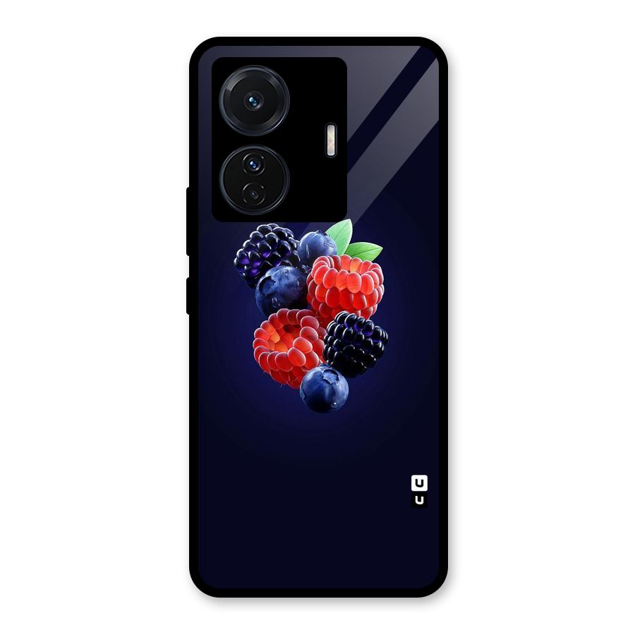 Berry Blast Glass Back Case for Vivo iQOO Z6 Pro