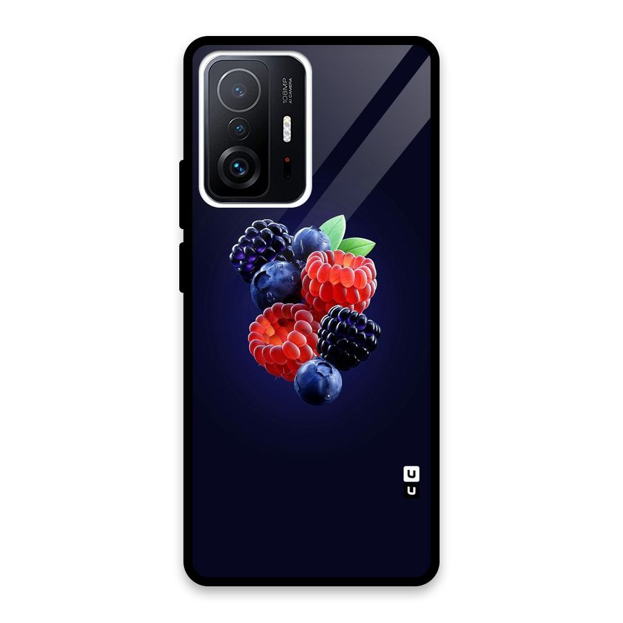 Berry Blast Glass Back Case for Xiaomi 11T Pro
