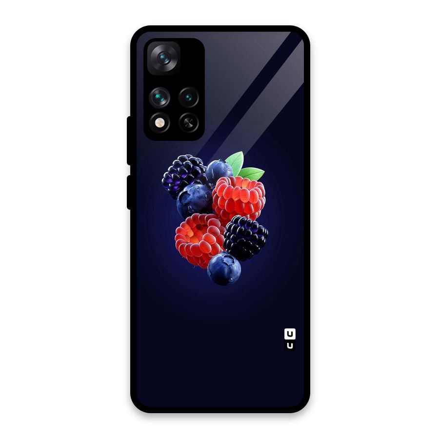 Berry Blast Glass Back Case for Xiaomi 11i HyperCharge 5G
