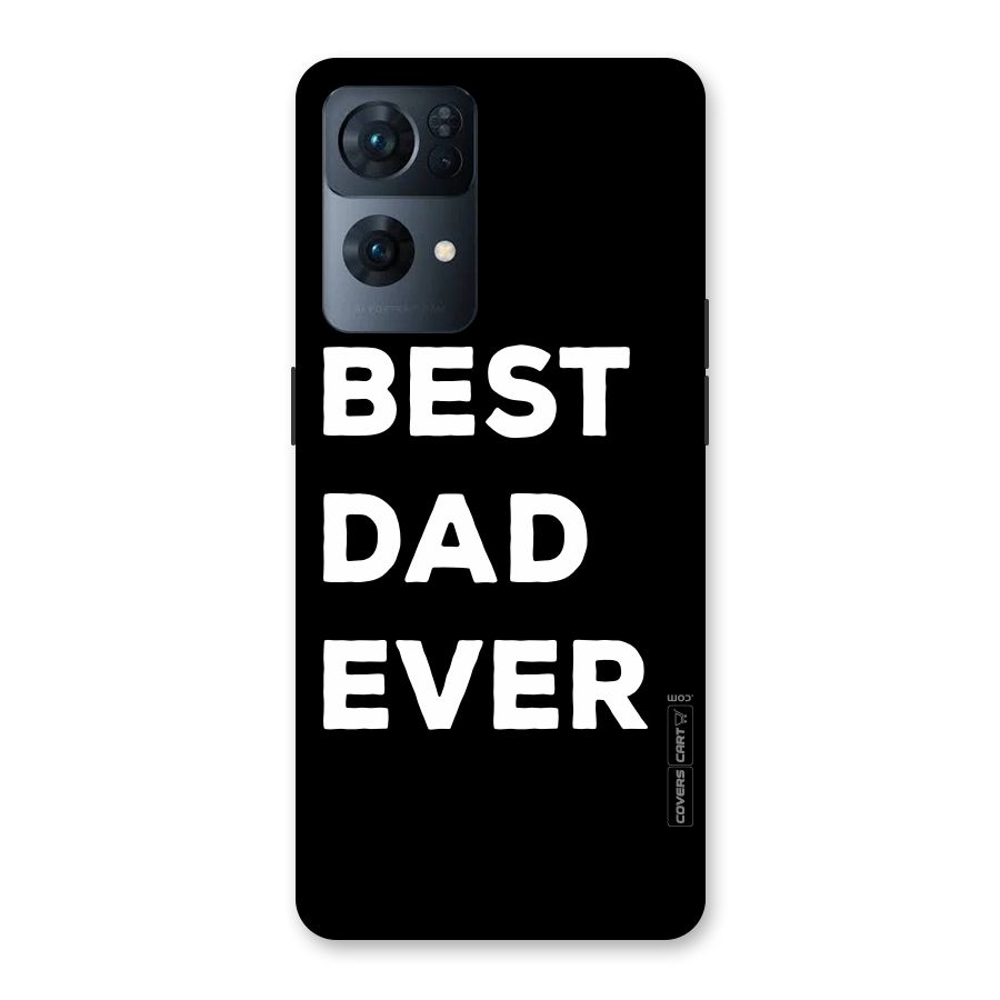 Best Dad Ever Back Case for Oppo Reno7 Pro 5G