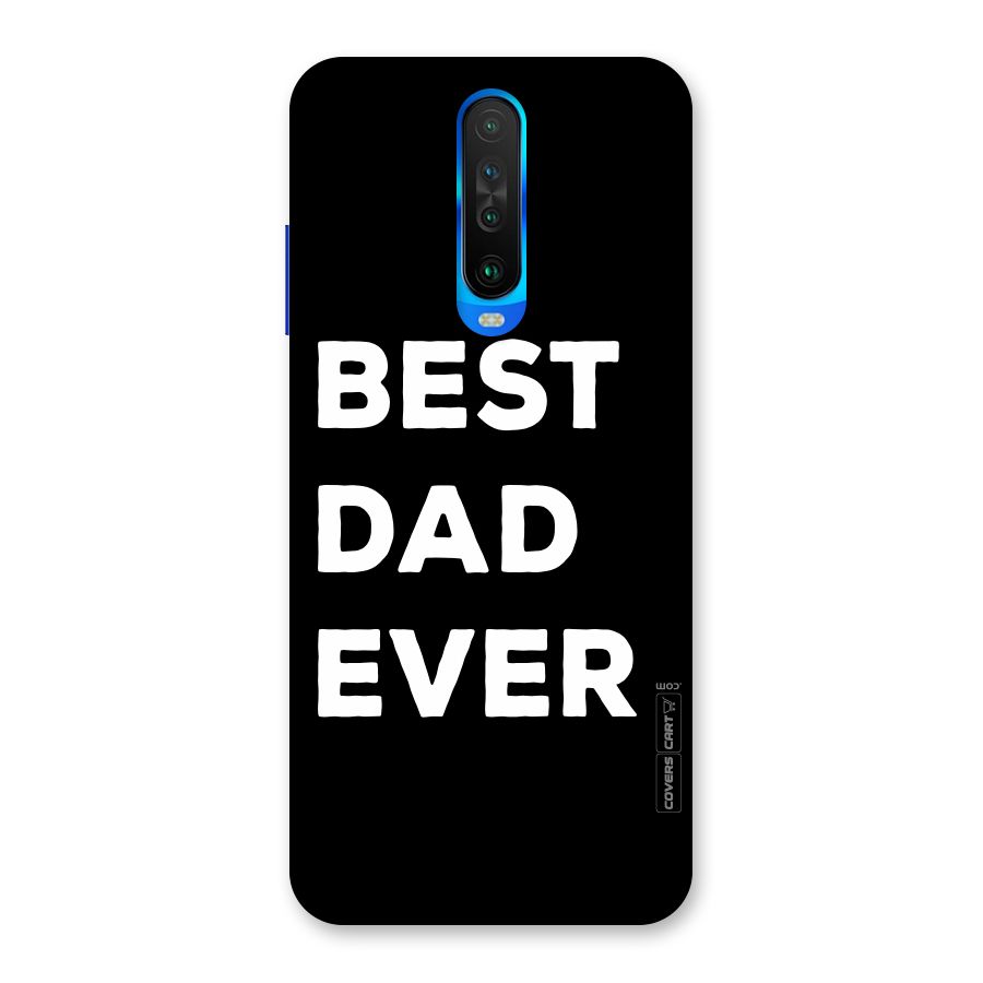 Best Dad Ever Back Case for Poco X2