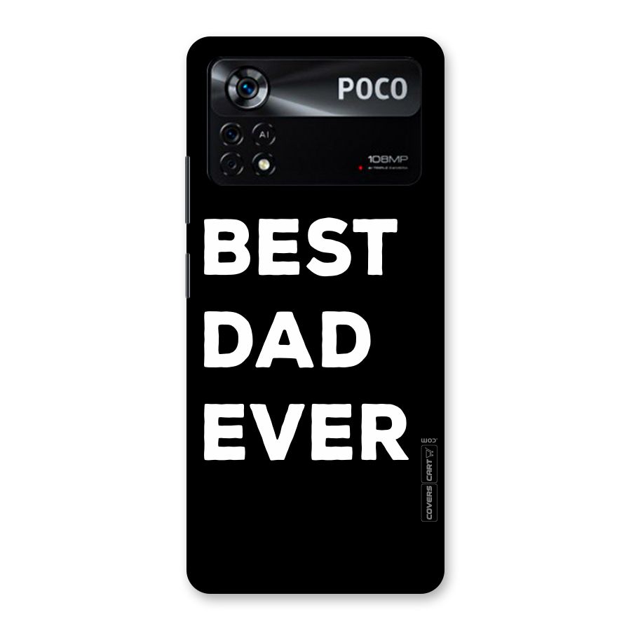 Best Dad Ever Back Case for Poco X4 Pro 5G