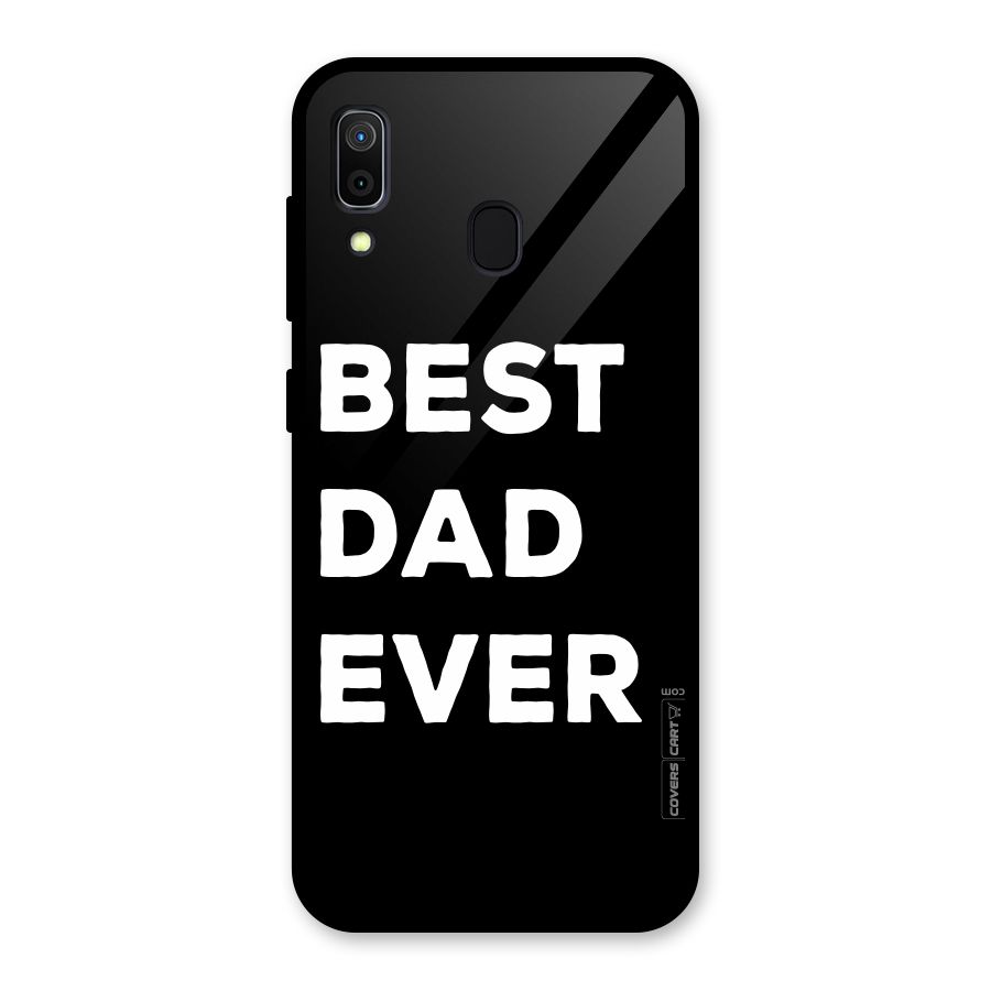 Best Dad Ever Glass Back Case for Galaxy A30