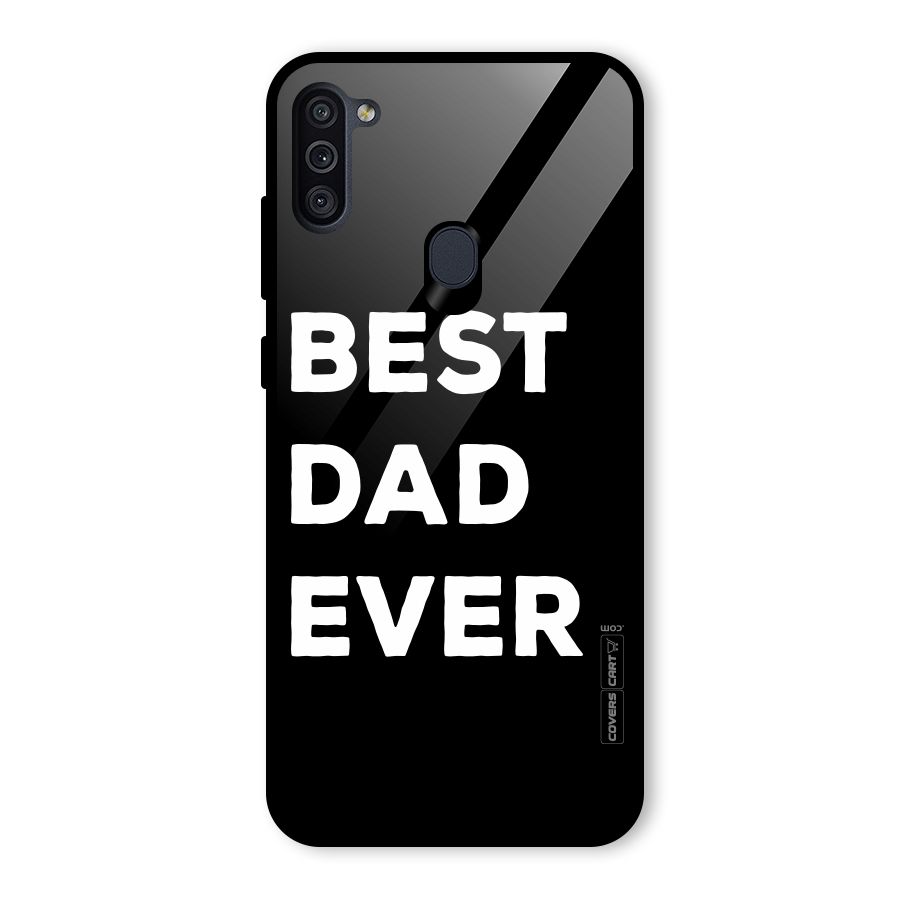 Best Dad Ever Glass Back Case for Galaxy M11