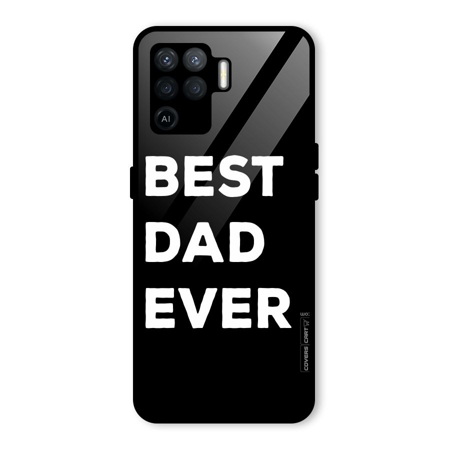 Best Dad Ever Glass Back Case for Oppo F19 Pro