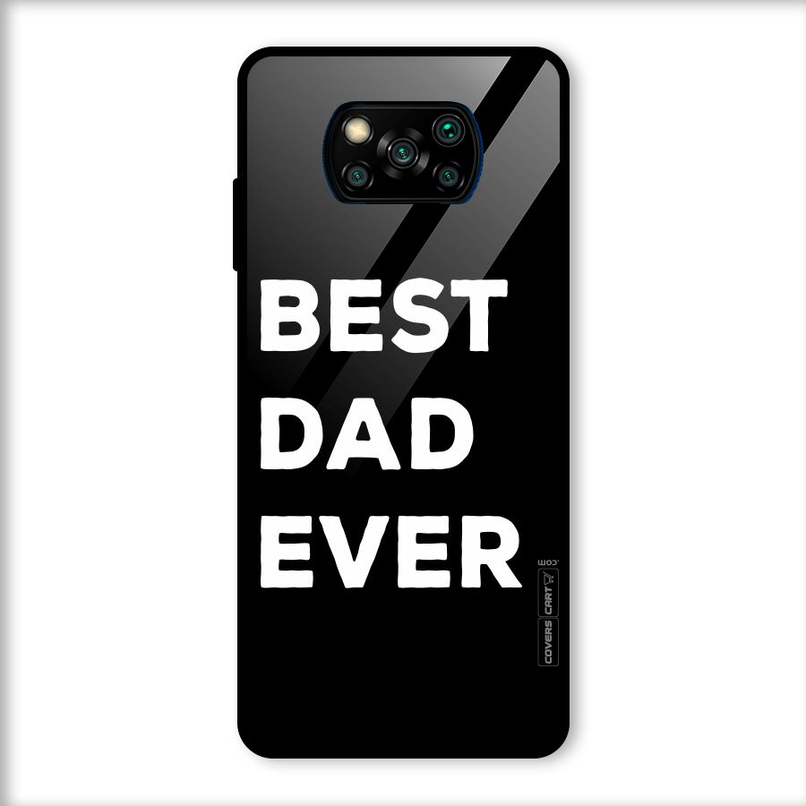 Best Dad Ever Glass Back Case for Poco X3