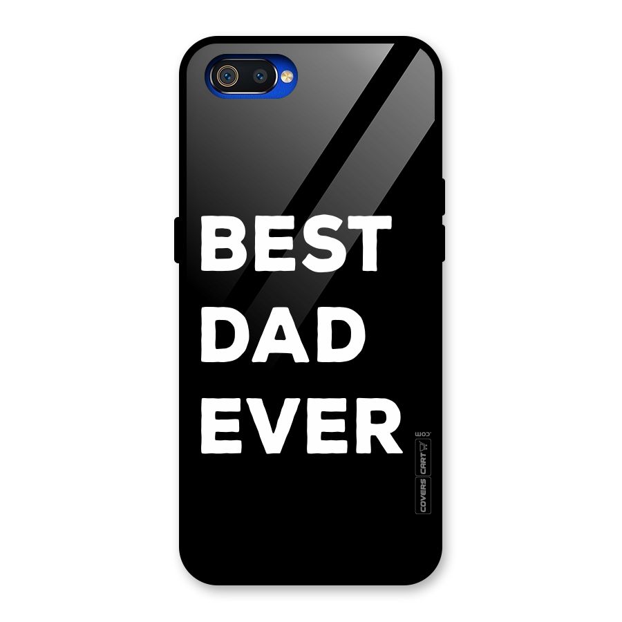 Best Dad Ever Glass Back Case for Realme C2