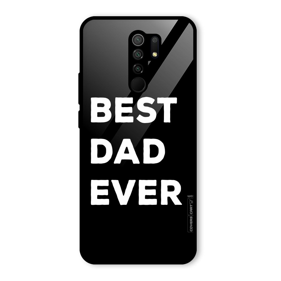 Best Dad Ever Glass Back Case for Redmi 9 Prime
