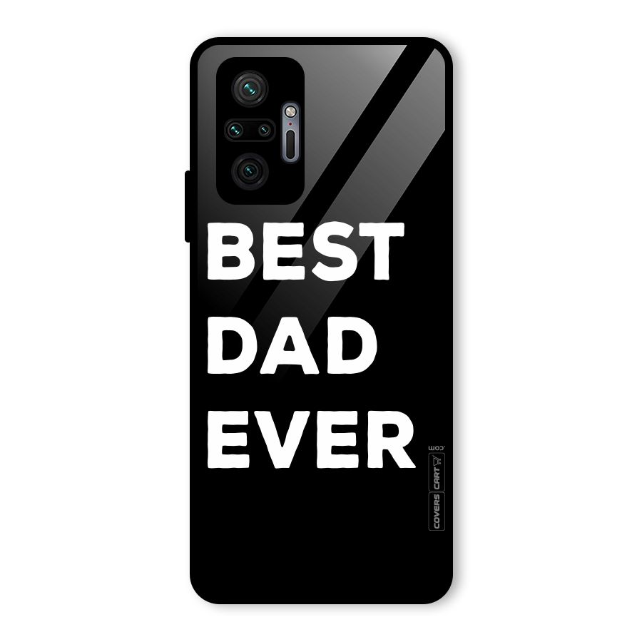 Best Dad Ever Glass Back Case for Redmi Note 10 Pro