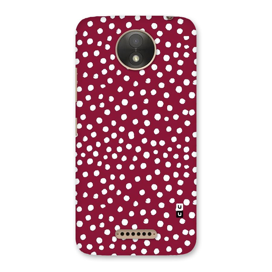 Best Dots Pattern Back Case for Moto C Plus