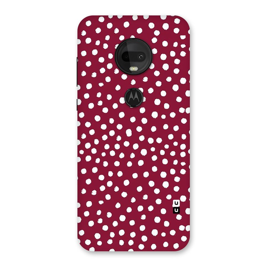Best Dots Pattern Back Case for Moto G7