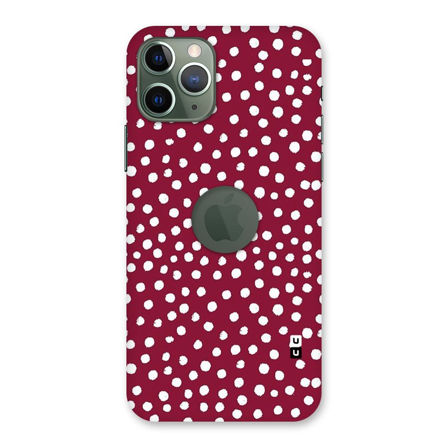 Best Dots Pattern Back Case for iPhone 11 Pro Logo  Cut