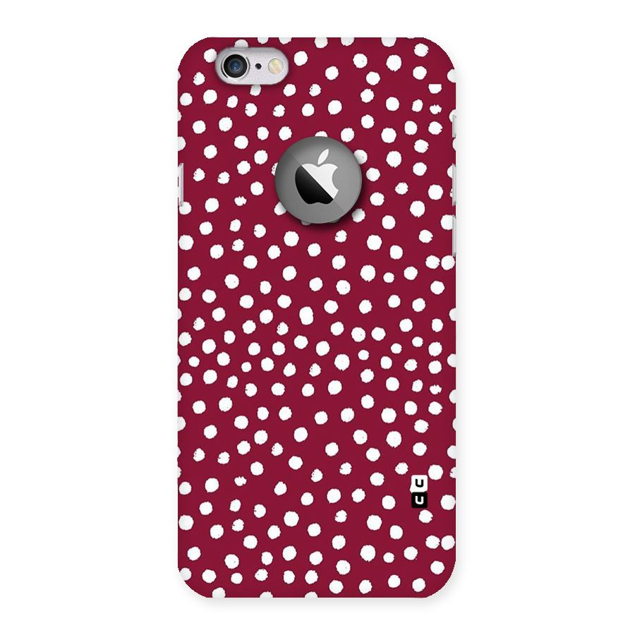 Best Dots Pattern Back Case for iPhone 6 Logo Cut