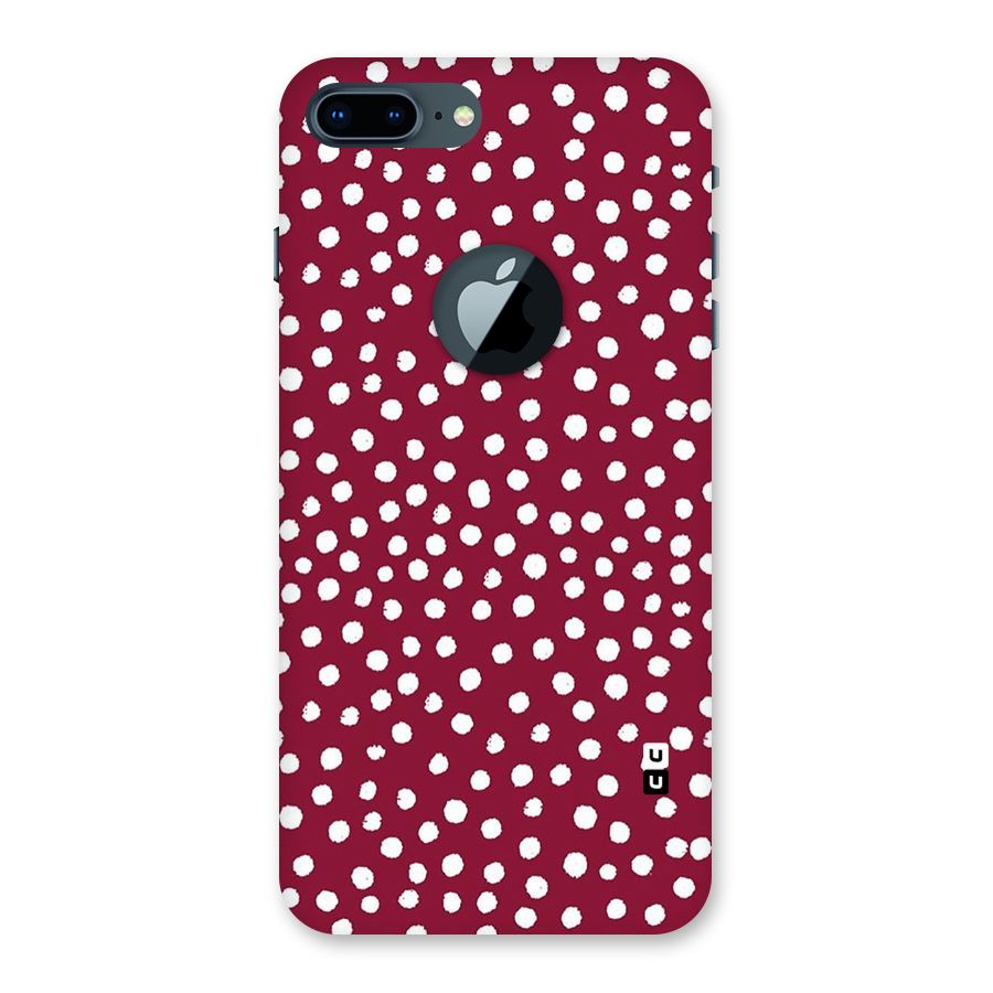 Best Dots Pattern Back Case for iPhone 7 Plus Logo Cut