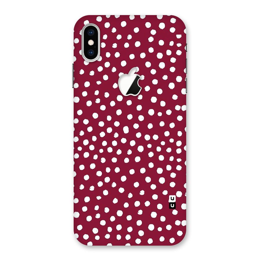 Best Dots Pattern Back Case for iPhone XS Max Apple Cut