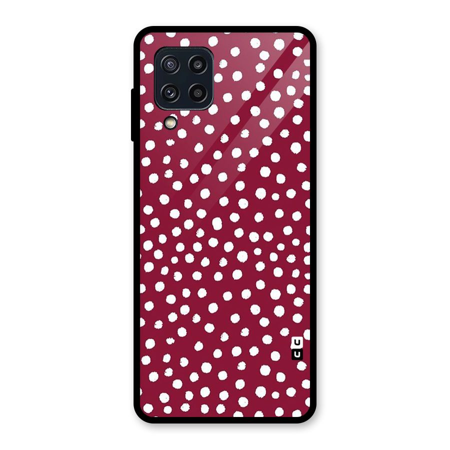 Best Dots Pattern Glass Back Case for Galaxy M32
