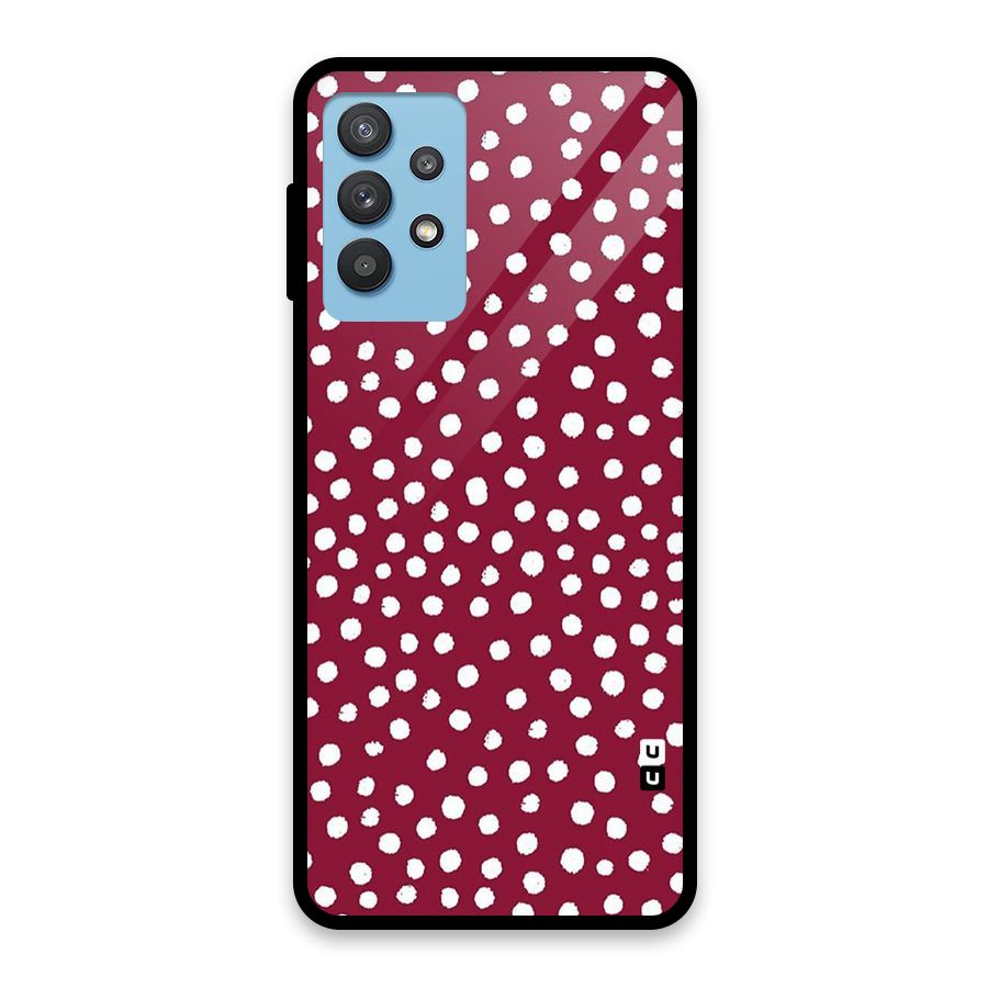Best Dots Pattern Glass Back Case for Galaxy M32 5G