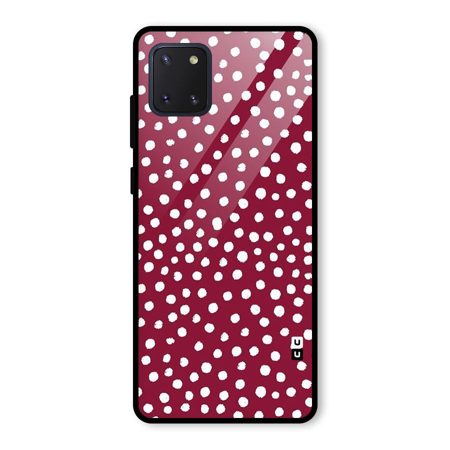 Best Dots Pattern Glass Back Case for Galaxy Note 10 Lite