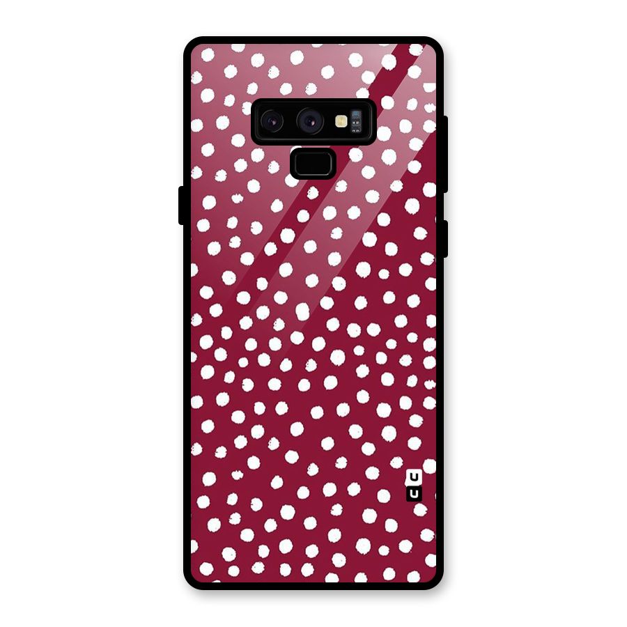 Best Dots Pattern Glass Back Case for Galaxy Note 9