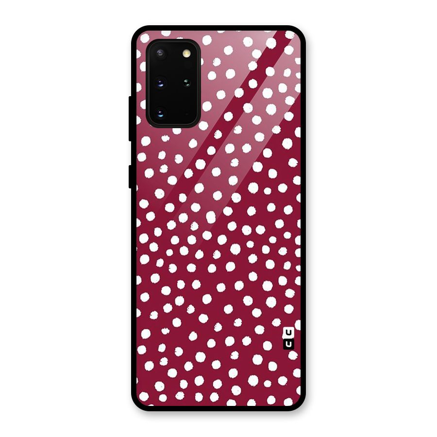 Best Dots Pattern Glass Back Case for Galaxy S20 Plus
