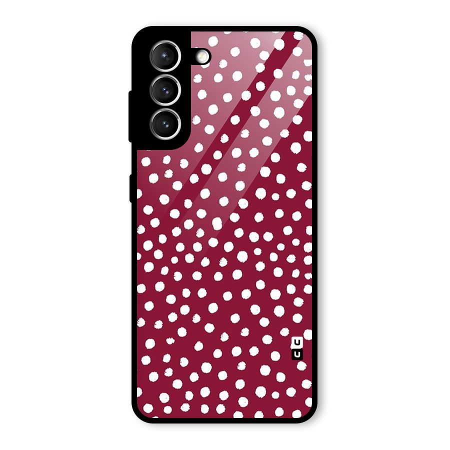 Best Dots Pattern Glass Back Case for Galaxy S21 5G