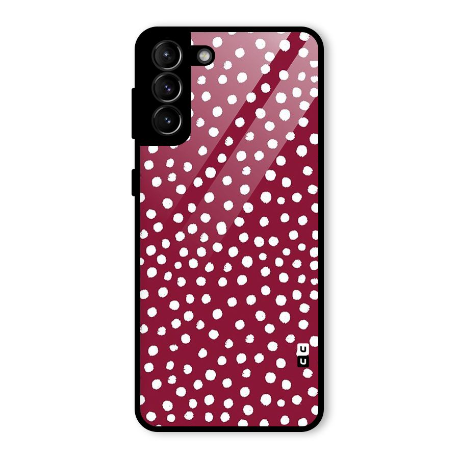 Best Dots Pattern Glass Back Case for Galaxy S21 Plus